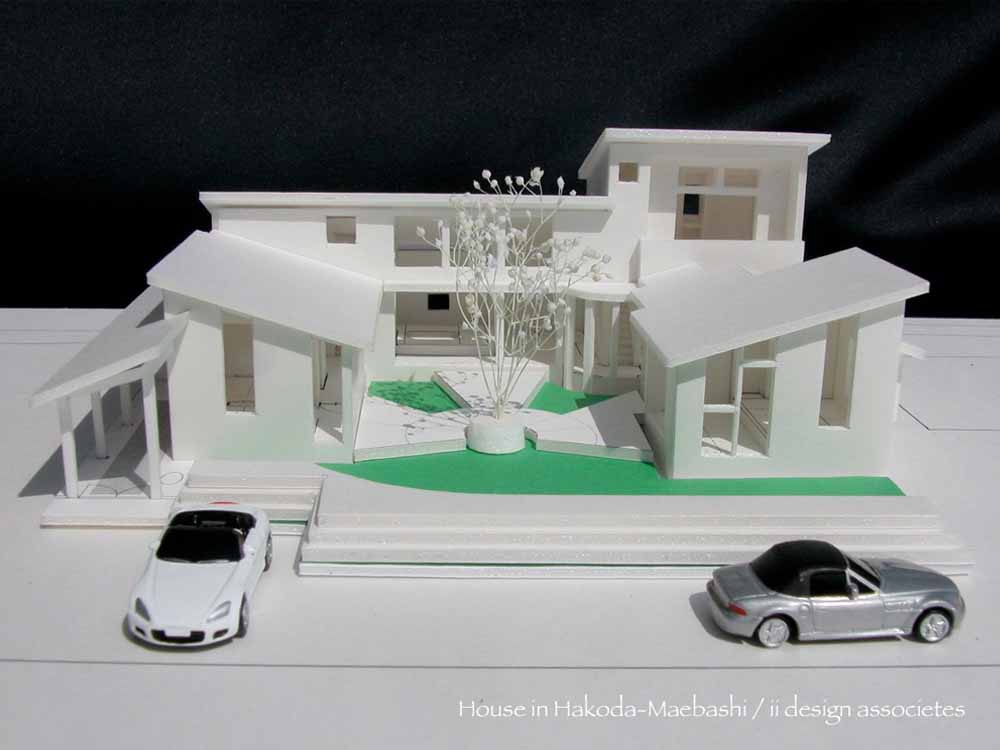 箱田の家模型写真